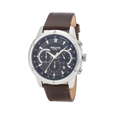 ρολοι 3G83004 Brown Leather Strap Watch